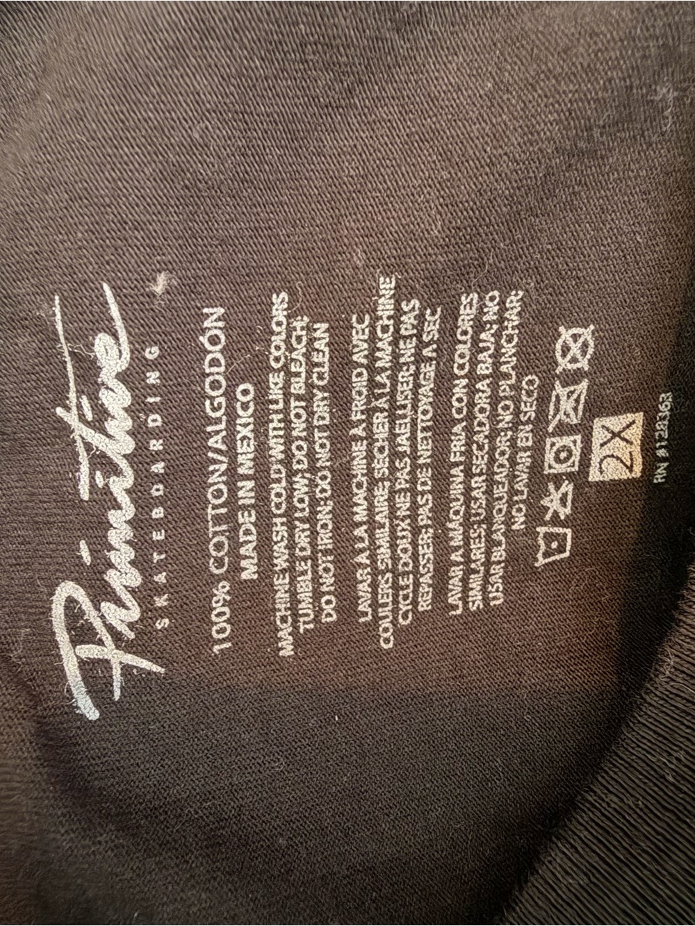 Primitive Black Tee - Picture 3 of 3